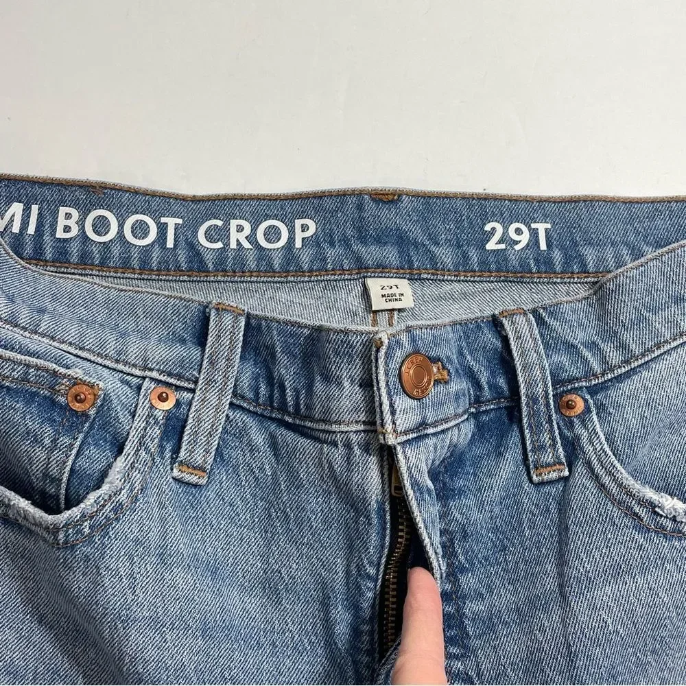 J. Crew Demi Boot Crop Jeans‎ Size 29T Tall Denim